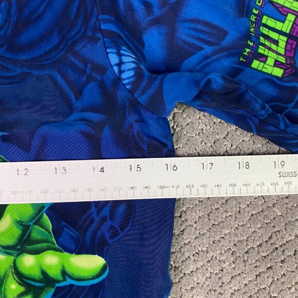 Vintage The Incredible Hulk Shirt Boy's 6X Marvel Comics 2002 Button Up - Picture 7 of 9
